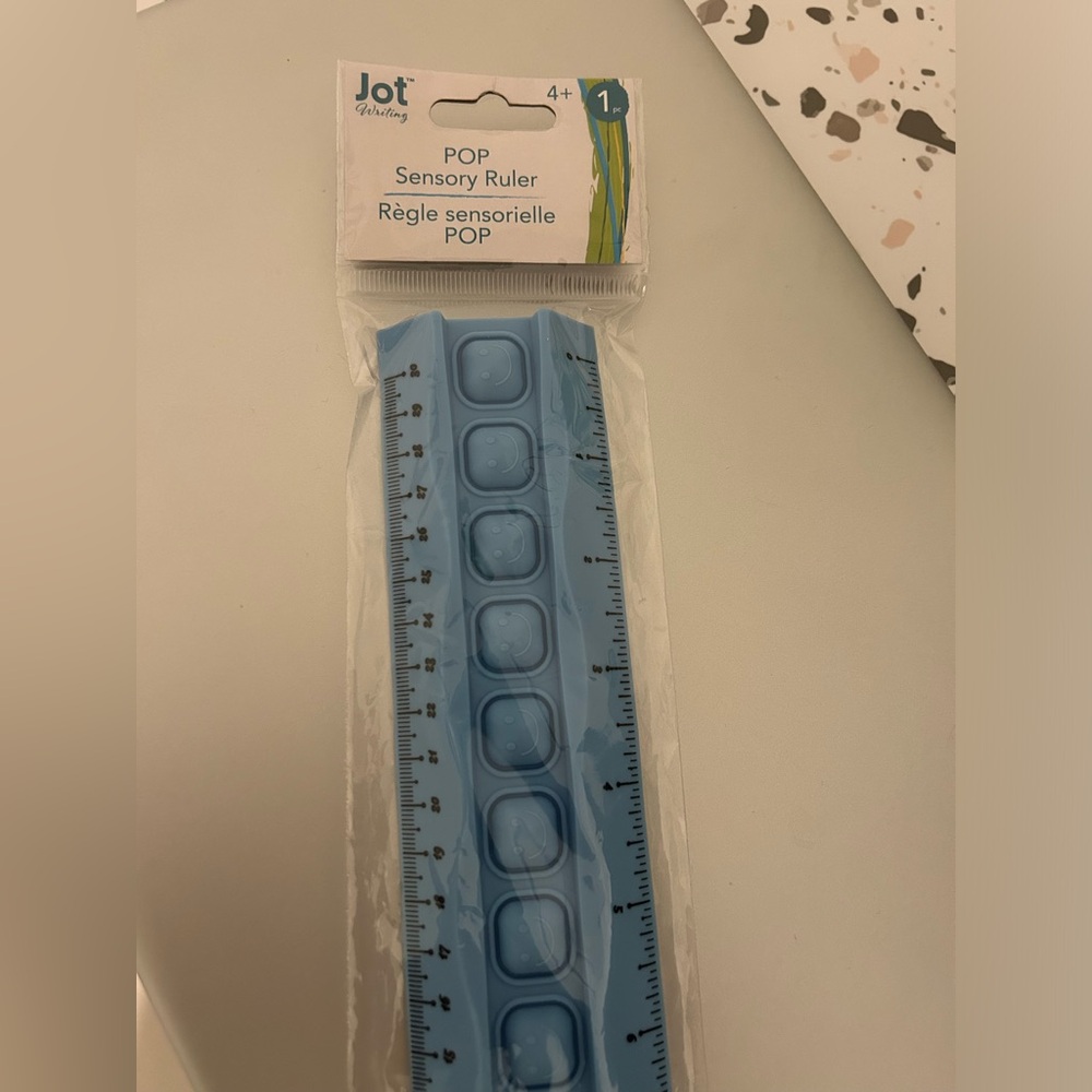 12in Ruler Flexible Sensory Pop Fun School Supply Art Science Classroom Blue‎